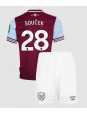 West Ham United Tomas Soucek #28 Kotipaita Lasten 2024-25 Lyhythihainen (+ shortsit)